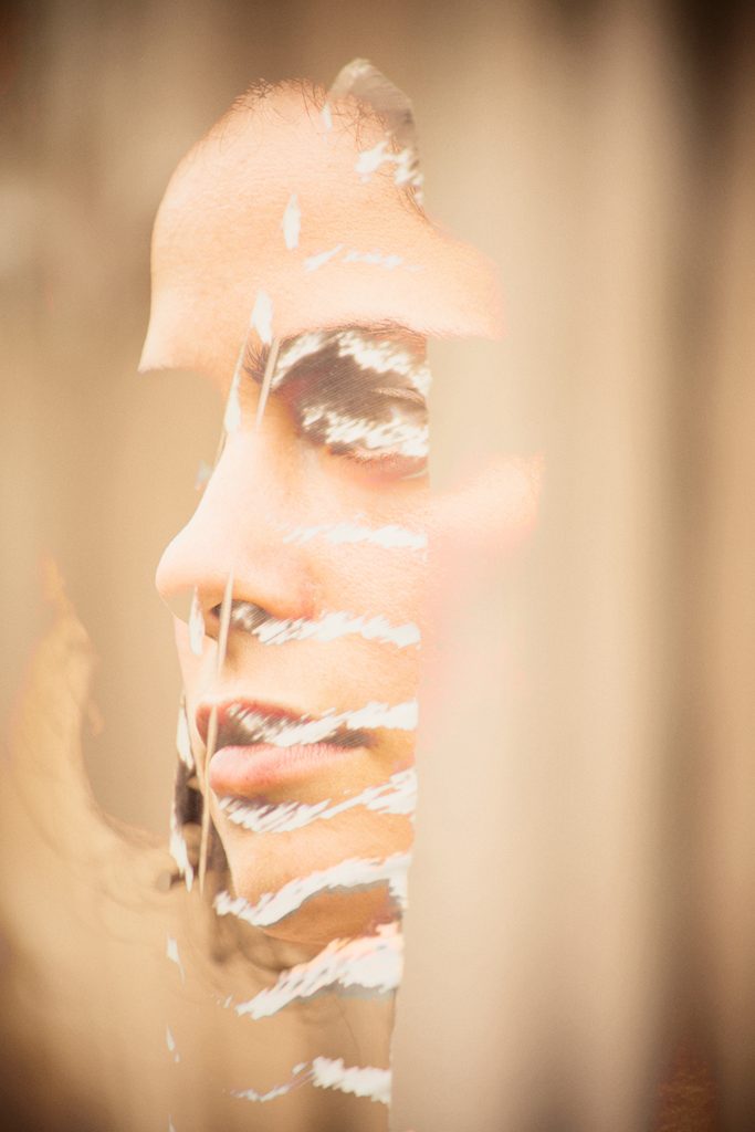 Portrait with feather, browns and earth tones, by Ella Sophie, San Francisco Photographer