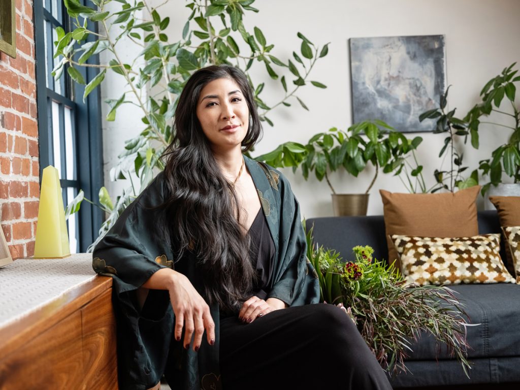 Environmental portrait of Annie Wu by Oakland photographer Ella Sophie